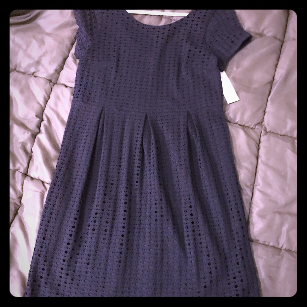 Blue maternity dress